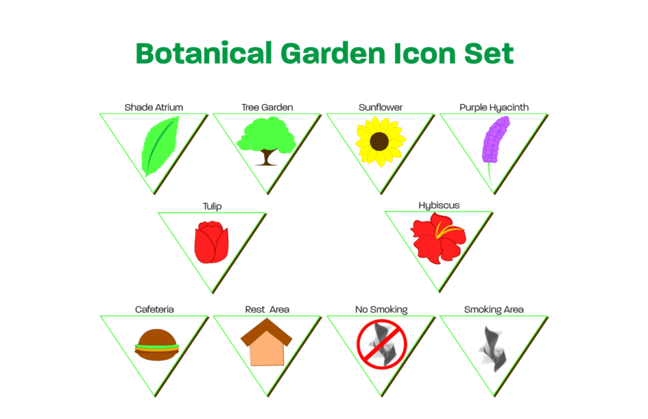 Botanical Garden Icon Set